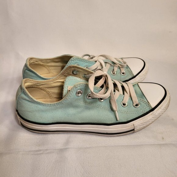 mint green converse low tops